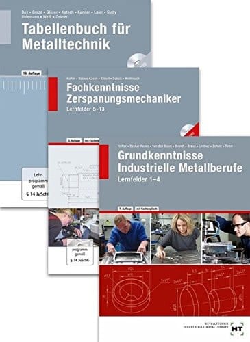 Paketangebot Der Zerspanungsmechaniker Lernfelder 1-13 + Tabellenbuch