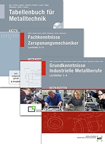 Paketangebot Der Zerspanungsmechaniker Lernfelder 1-13 + Tabellenbuch