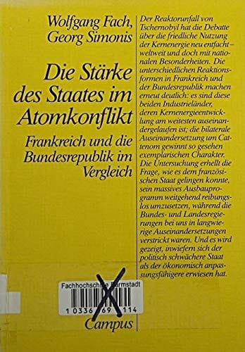 Die Stärke des Staates im Atomkonflikt Frankreich und die Bundesrepublik im Vergleich