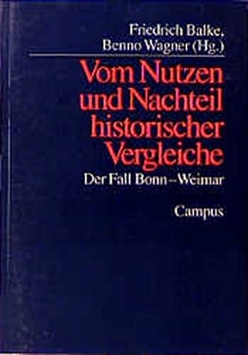 Vom Nutzen und Nachteil historischer Vergleiche: Der Fall Bonn--Weimar (German Edition)