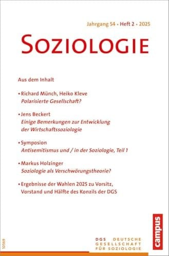 Soziologie 2/2025 Forum der Deutschen Gesellschaft für Soziologie
