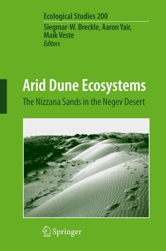 Arid Dune Ecosystems The Nizzana Sands in the Negev Desert