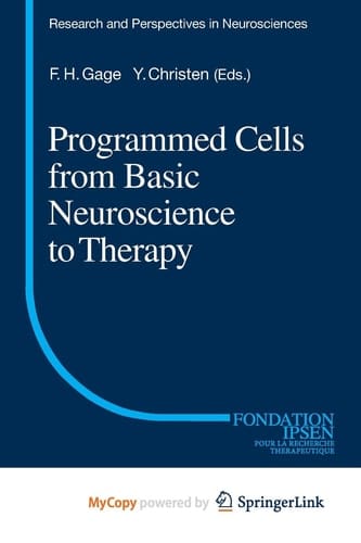 Programmed Cells from Basic Neuroscience to Therapy