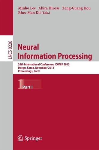 Neural Information Processing 20th International Conference, ICONIP 2013, Daegu, Korea, November 3-7, 2013. Proceedings