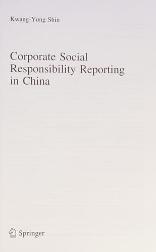Corporate Social Responsibility Reporting in China