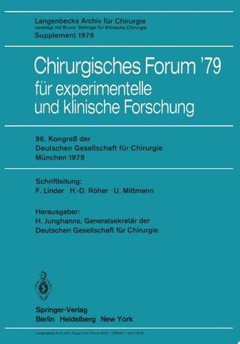 Chirurgisches Forum ’79 für experimentelle und klinische Forschung