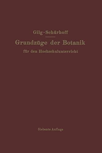 Grundzüge der Botanik: Für den Hochschulunterricht (German Edition)