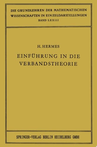 Einführung in die Verbandstheorie