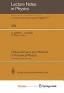Differential Geometric Methods in Theoretical Physics Proceedings of the 19th International Conference Held in Rapallo, Italy, 19–24 June 1990