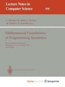 Mathematical Foundations of Programming Semantics 7th International Conference, Pittsburgh, PA, USA, March 25-28, 1991. Proceedings