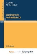 Seminaire de Probabilites XX 1984/85