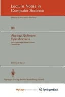 Abstract Software Specifications