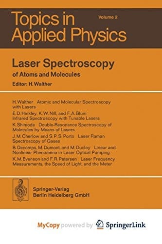 Laser Spectroscopy of Atoms and Molecules