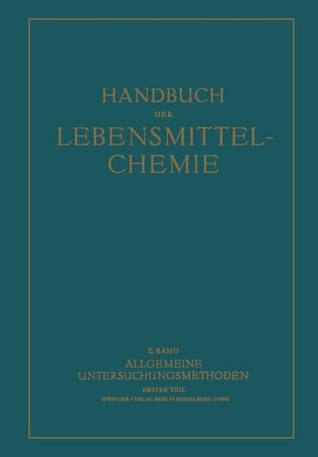 Allgemeine Untersuchungsmethoden Erster Teil Physikalische Methoden