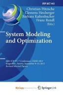 System Modeling and Optimization 26th IFIP TC 7 Conference, CSMO 2013, Klagenfurt, Austria, September 9-13, 2013, Revised Selected Papers