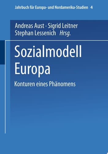 Sozialmodell Europa Konturen eines Phänomens