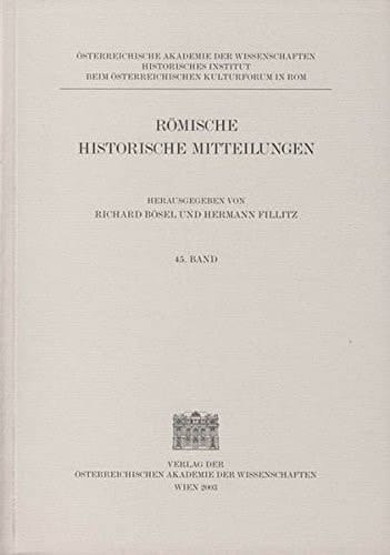 Romische Historische Mitteilungen 2003