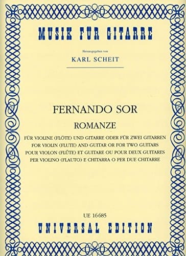 Romanze für Violine (Flöte) und Gitarre oder für zwei Gitarren