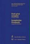 Droit privé européen directives choisies