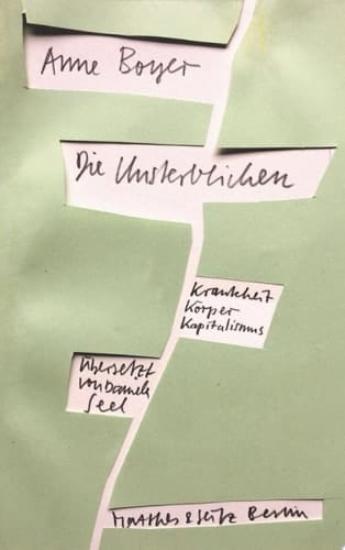 Die Unsterblichen Krankheit, Körper, Kapitalismus