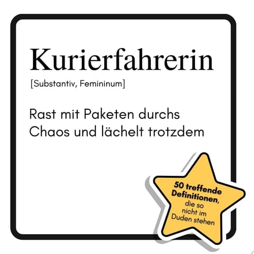 Kurierfahrerin Rast mit Paketen durchs Chaos und lächelt trotzdem