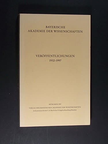 Veröffentlichungen, 1932-1997 (German Edition)
