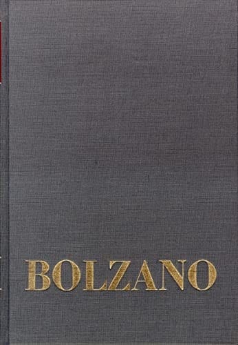 Bernard bolzano gesamtausgabe supplement ii