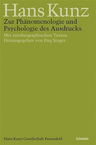 Zur Phänomenologie und Psychologie des Ausdrucks Mit autobiographischen Texten