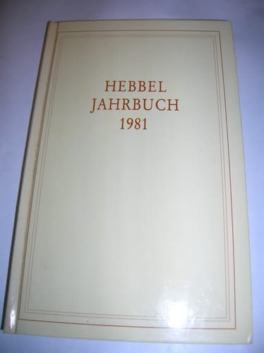 Hebbel Jahrbuch 1981