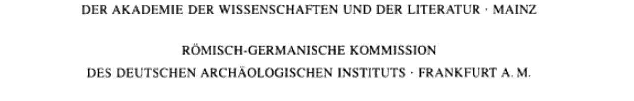 Die Fundmünzen der römischen Zeit in Deutschland Rheinland-Pfalz. Stadt Mainz