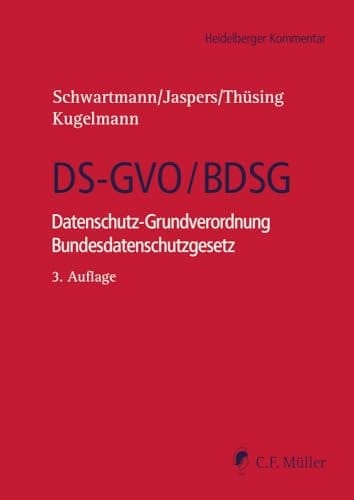 DS-GVO/BDSG Datenschutz-Grundverordnung Bundesdatenschutzgesetz
