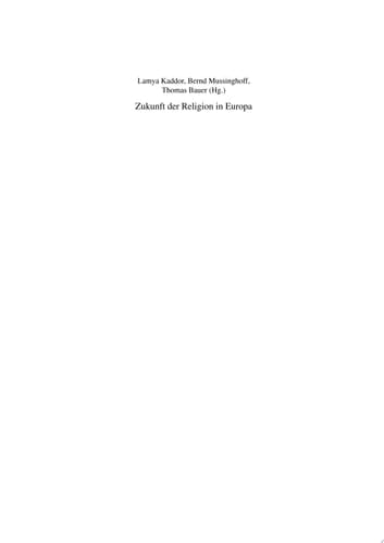 Zukunft der Religion in Europa