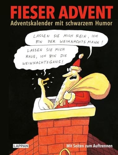 Fieser Advent Adventskalender mit schwarzem Humor