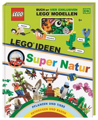 LEGO® Ideen Super Natur Buch mit vier exklusiven LEGO® Modellen: Pflanzen und Tiere entdecken und bauen