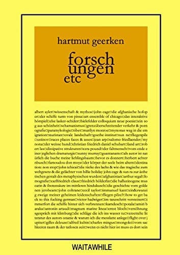 Forschungen etc
