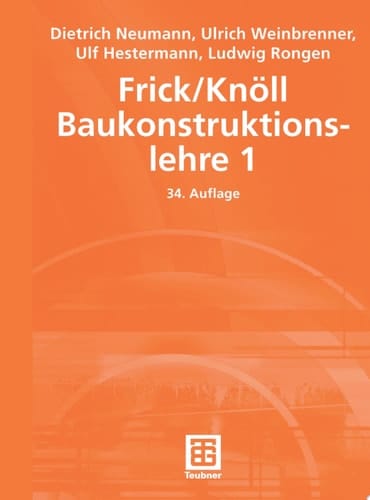 Frick/Knöll Baukonstruktionslehre 1