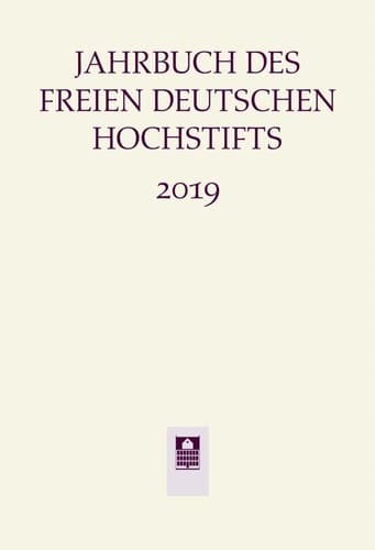 Jahrbuch des Freien Deutschen Hochstifts 2019