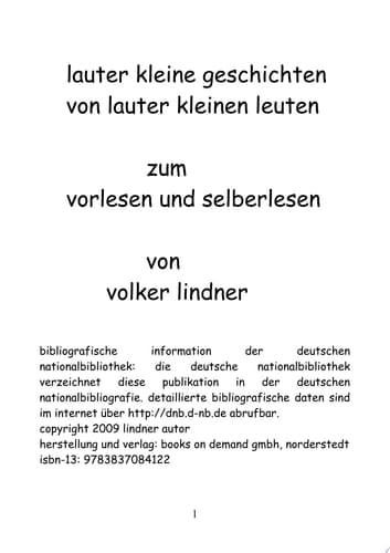 lauter kleine geschichten für lauter kleine leute