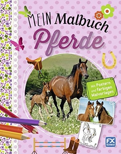 Mein Malbuch Pferde