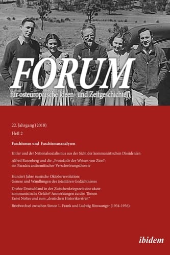 Forum fur osteuropaische Ideen- und Zeitgeschichte Jahrgang 22,2