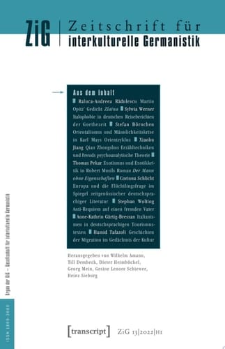 Zeitschrift für interkulturelle Germanistik 13. Jahrgang, 2022, Heft 1