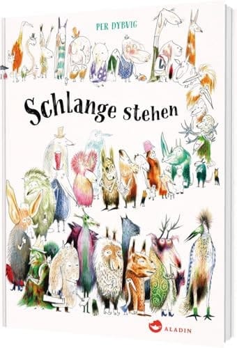 Schlange stehen Witziges Bilderbuchabenteuer mit großartigen Tieren