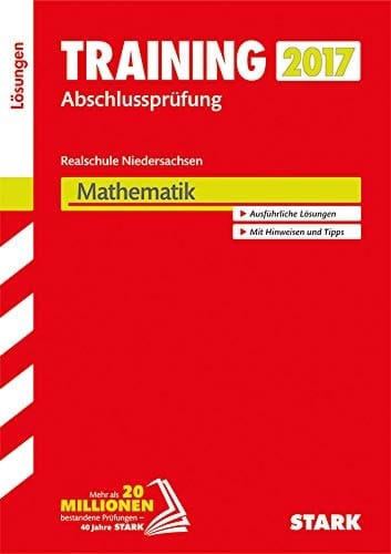 Mathematik Realschule Niedersachsen 2016