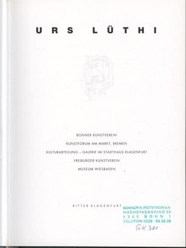 Urs Lüthi : aus der Serie der universellen Ordnung
