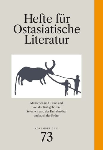 Hefte für ostasiatische Literatur 73 November 2022