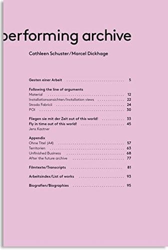 The performing archive Cathleen Schuster