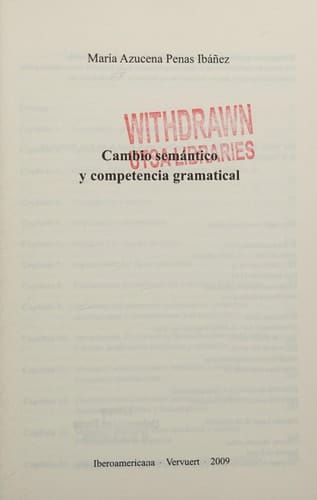 Cambio semántico y competencia gramatical