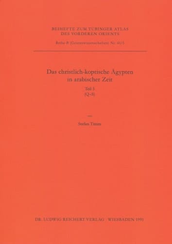 Das christlich-koptische Agypten in arabischer Zeit (Teil 5: Q-S): Eine Sammlung christlicher Statten in Agypten in arabischre Zeit, unter Ausschluss ... VORDEREN ORIENTS (TAVO) B) (German Edition)