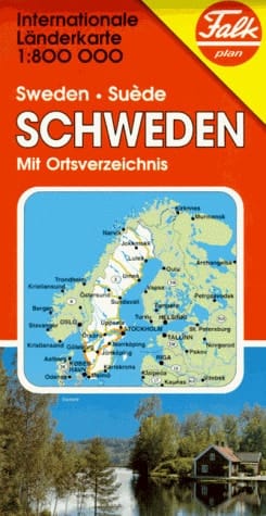 Internationale Länderkarte 1:800 000: Sweden = Suède (Falk Plan) (German Edition)