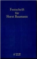 Festschrift für Horst Baumann